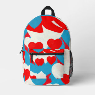 Sac À Dos Imprimé Coeurs d'amour