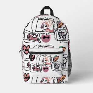 Sac À Dos Imprimé cœurs de Chihuahua