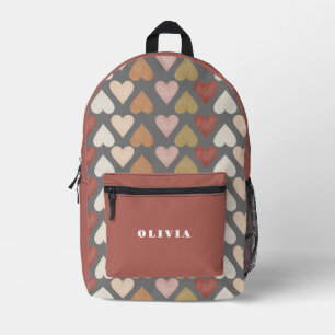 Sac À Dos Imprimé Coeurs girly Personnalisé