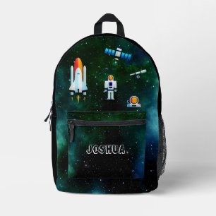 Sac À Dos Imprimé Collage de l'astronaute amusant personnalisé