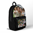 Collage photo personnalisé noir