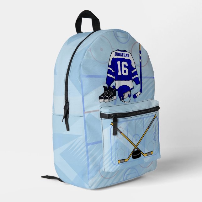 Sac À Dos Imprimé Collection Kids Ice Hockey (Coin arrière gauche)