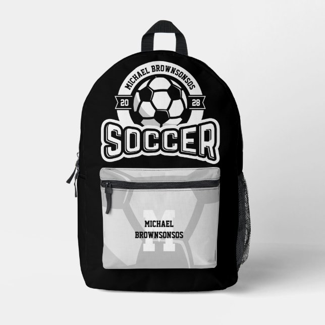 Sac À Dos Imprimé College Soccer Team | Player Sports (Recto)