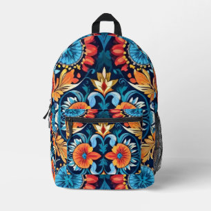 Sac À Dos Imprimé Coloré Boho Élégance florale : Mandala vibrant