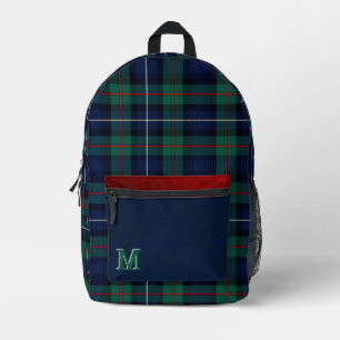 Sac À Dos Imprimé Coloré Clan Robertson Plaid Monogrammé