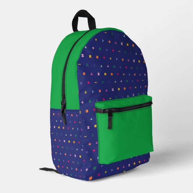 Sac À Dos Imprimé Colorful geometric pattern (Coin arrière gauche)