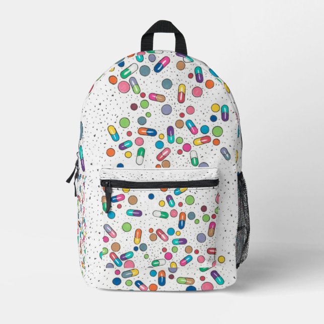 Sac À Dos Imprimé Comprimés Ovale (Recto)
