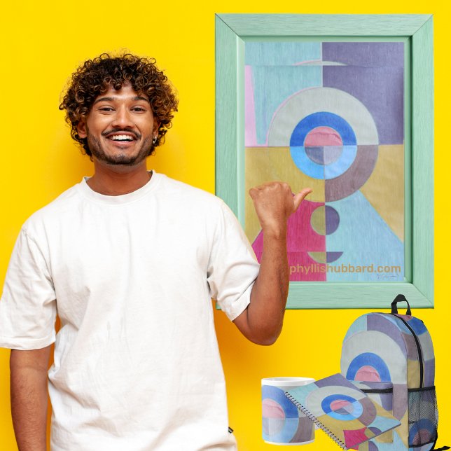 Sac À Dos Imprimé Concentrique (Get the full "Concentric" collection at: https://bit.ly/SmartArtZazzle. )