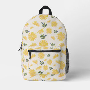 Sac À Dos Imprimé Conception botanique fraîche au citron