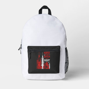 Sac À Dos Imprimé Conception de ligne d'horizon Halloween de sorcièr