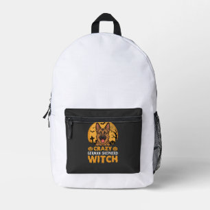 Sac À Dos Imprimé Conception de sorcière de berger allemand fou Hall