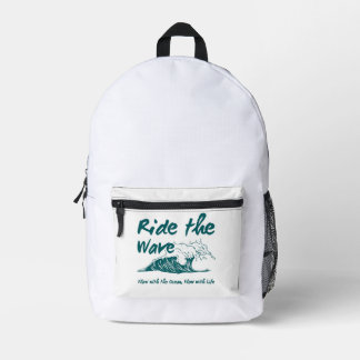 Sac À Dos Imprimé Conception de surf Ride the Wave