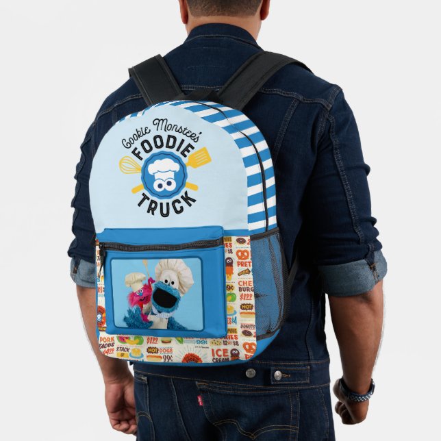 Sac À Dos Imprimé Cookie Monster's Foodie Truck Friends (Insitu (Modèle))