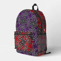 Cool Rouge violet noir Celtique noeud moderne Mono