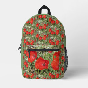 Sac À Dos Imprimé Corfou Red Poppies
