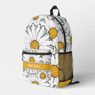Sac À Dos Imprimé Cottage de campagne moderne Daisy Floral Art Motif