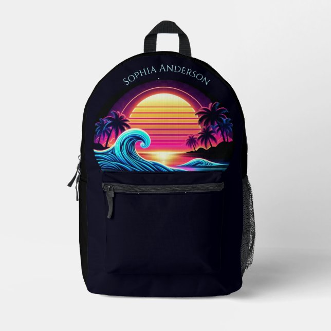 Sac À Dos Imprimé Coucher de soleil (Recto)
