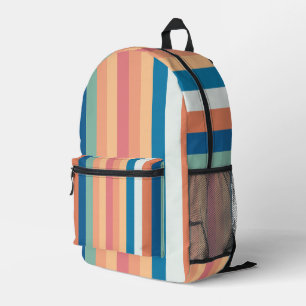 Sac À Dos Imprimé Couleur Des Rayures D'Ombre Retour À L'École