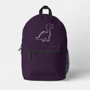 Sac À Dos Imprimé Couleur solide violet foncé