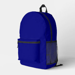 Sac À Dos Imprimé Couleur uni bleu marine
