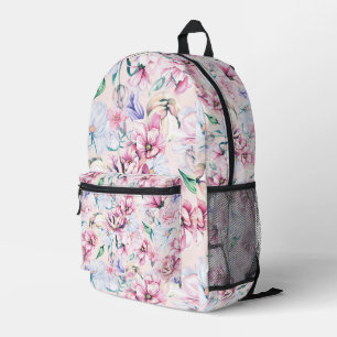 Sac À Dos Imprimé Couleurs pastel fleurs esthétiques motif