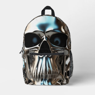 Sac À Dos Imprimé Crânes Chromés