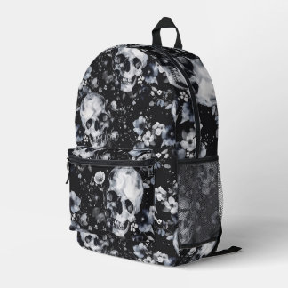 Sac À Dos Imprimé Crânes de jardin gothique et goth floral été