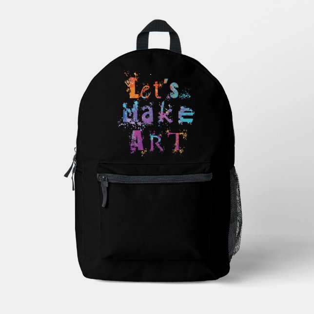 Sac À Dos Imprimé Créons un professeur d'art (Recto)