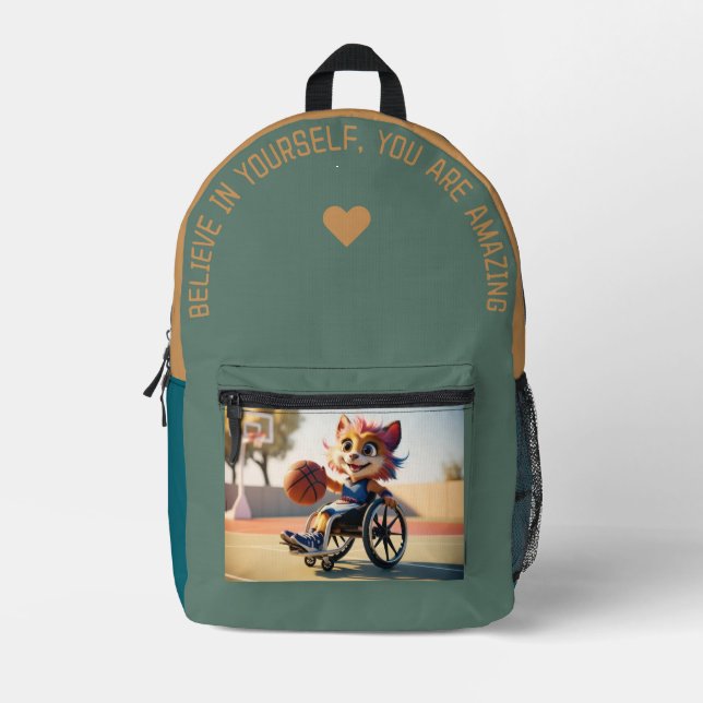 Sac À Dos Imprimé Crois En Toi... (Recto)