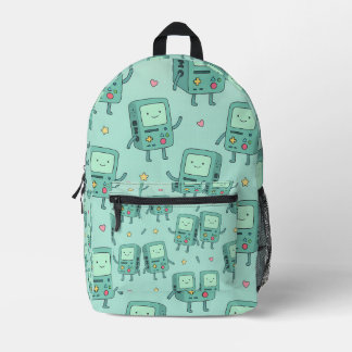 Sac À Dos Imprimé Cute BMO-Inspired Kawaii Mint Blue Backpack