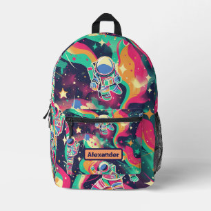 Sac À Dos Imprimé Cute Enfants Astronaut Personnalisé