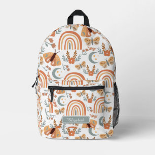 Sac À Dos Imprimé Cute Girly Boho Floral Luna Moth Daisy Floral