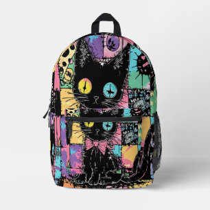 Sac À Dos Imprimé Cute Kawaii Pastel Goth Chat Déplaisant