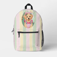 Cute Labrador Retriever Pastel Lines Cottagecore