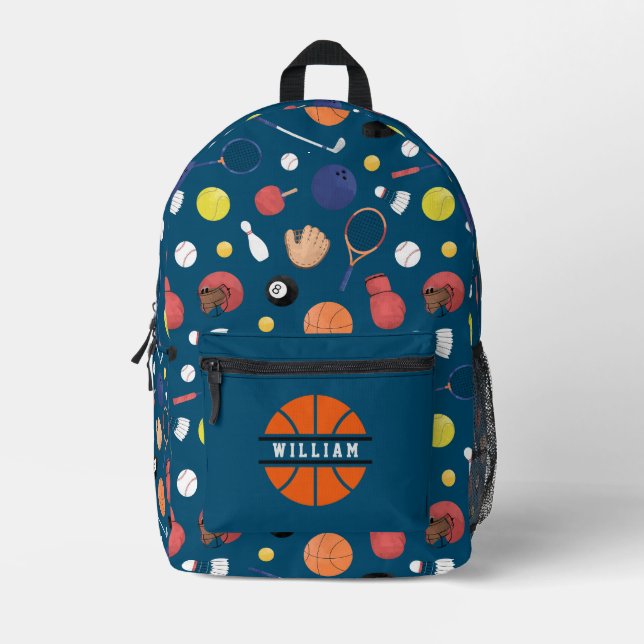 Sac À Dos Imprimé Cute Modern Sports Champion Personnalisé Enfants B (Recto)