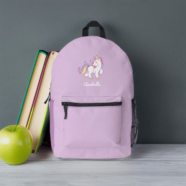 Sac À Dos Imprimé Cute Unicorn Personnalisé (Créateur téléchargé)
