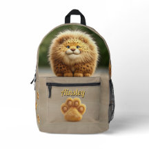 Cyran le Fluffy Leopard Beige avec Empreintes de p