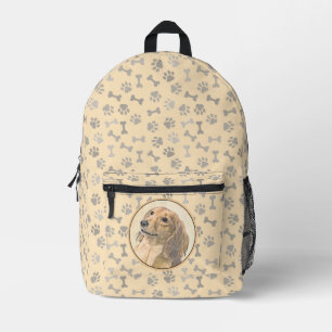Sac À Dos Imprimé Dachshund (Longhaerien) Peinture - Art Chien origi