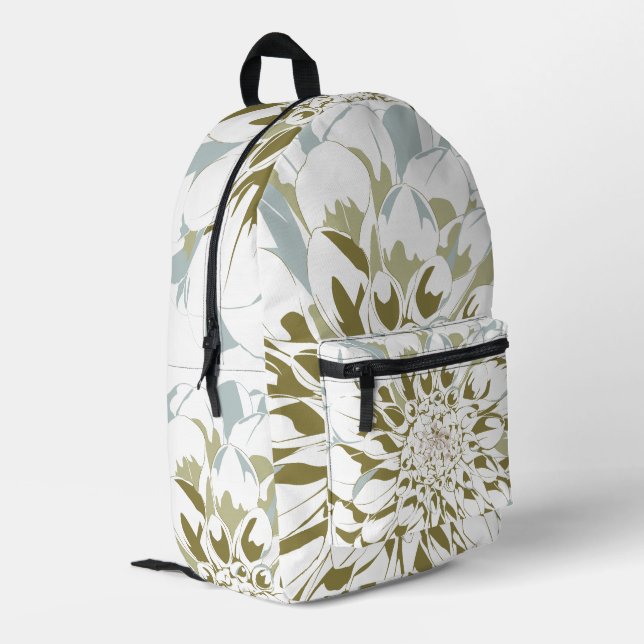 Sac À Dos Imprimé Dahlia floral printed backpack (Coin arrière gauche)