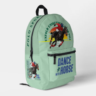 Sac À Dos Imprimé Danse avec Cheval (Polo Sport)  