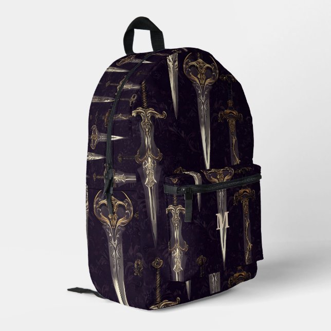 Sac À Dos Imprimé Dark Fantasy Swords (Coin arrière gauche)