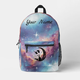 Sac À Dos Imprimé Déesse Lunaire Céleste/ Galaxie & Étoiles Esthétiq