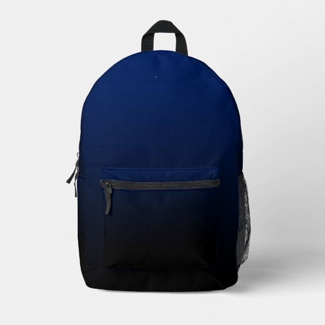 Sac À Dos Imprimé Dégradé noir bleu (Recto)