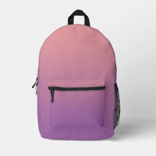 Sac À Dos Imprimé Dégradé Ombre rose violet