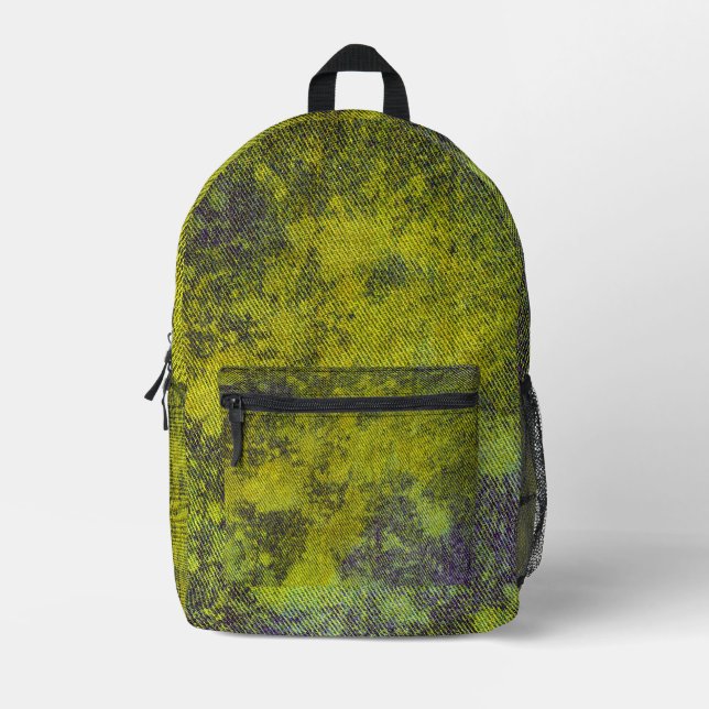 Sac À Dos Imprimé Dénim Washed Design No. 11 @ Emporio Moffa (Recto)