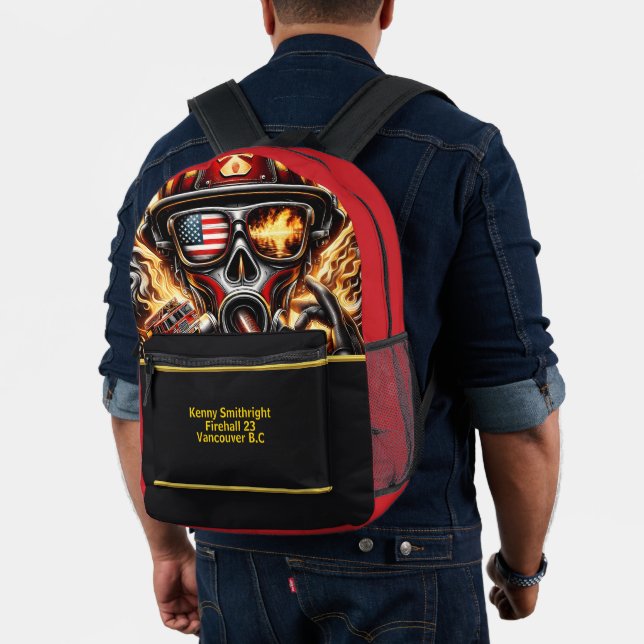 Sac À Dos Imprimé Des pompiers héros du quotidien regardent (Insitu (Modèle))