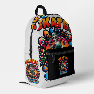 SAC À DOS IMPRIMÉ DES VIBES DE SKATER !