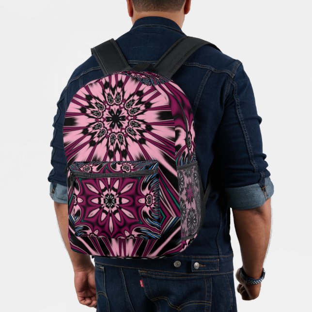 Sac À Dos Imprimé Design de fleurs Mandala (Insitu (Modèle))