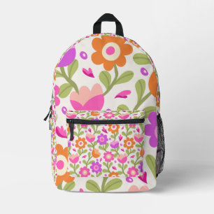 Sac À Dos Imprimé Design floral élégant - Beau et personnalisable