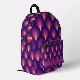Sac À Dos Imprimé Dessin Abstrait I Nom personnalisé